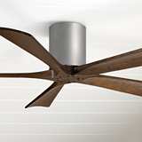 52 Casa Vieja Argonaut Brushed Nickel Ceiling Fan 4f569 Lamps Plus 52 Matthews Irene 5 Blade Walnut Nickel Hugger Ceiling Fan