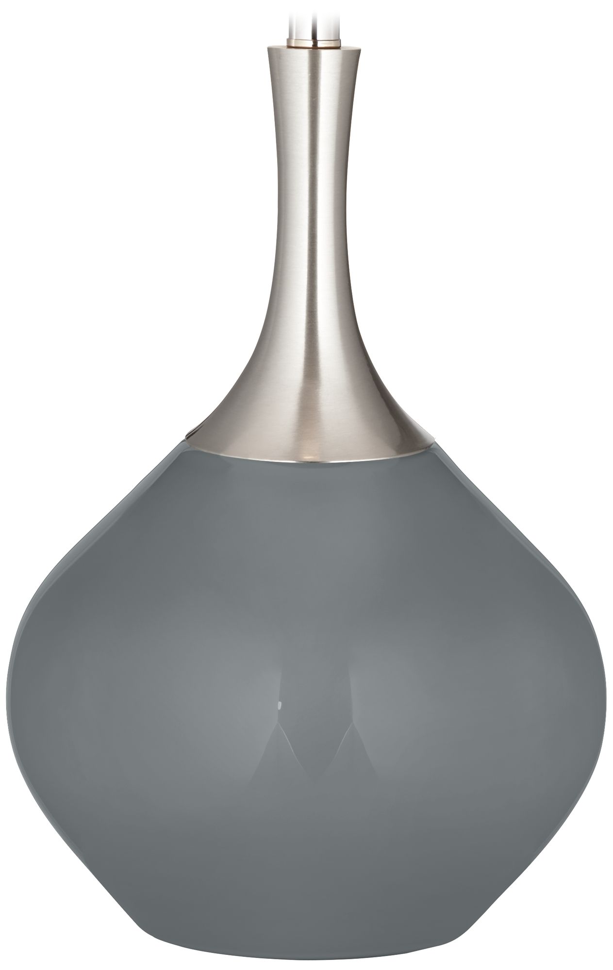 Color Plus Spencer 31" Modern Software Gray Table Lamp