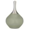Color Plus Spencer Nickel 31&quot; Linen Shade and Evergreen Fog Green Lamp