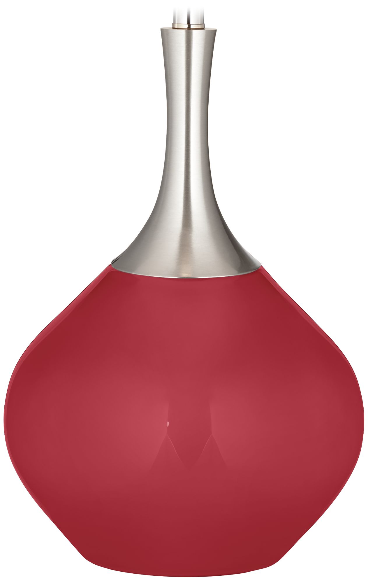 Color Plus Spencer 31" Modern Samba Red Table Lamp