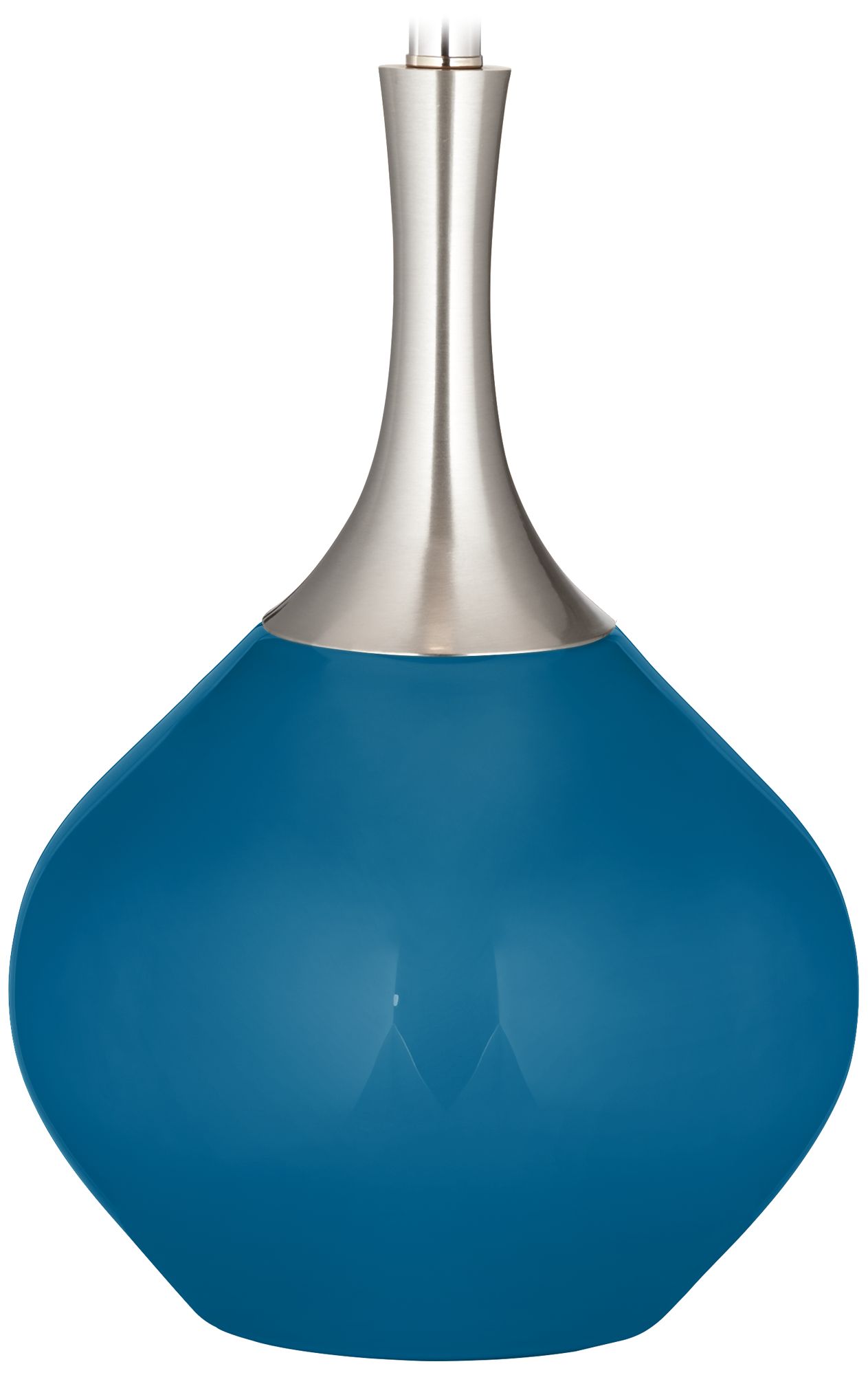 Color Plus Spencer 31" Modern Mykonos Blue Table Lamp