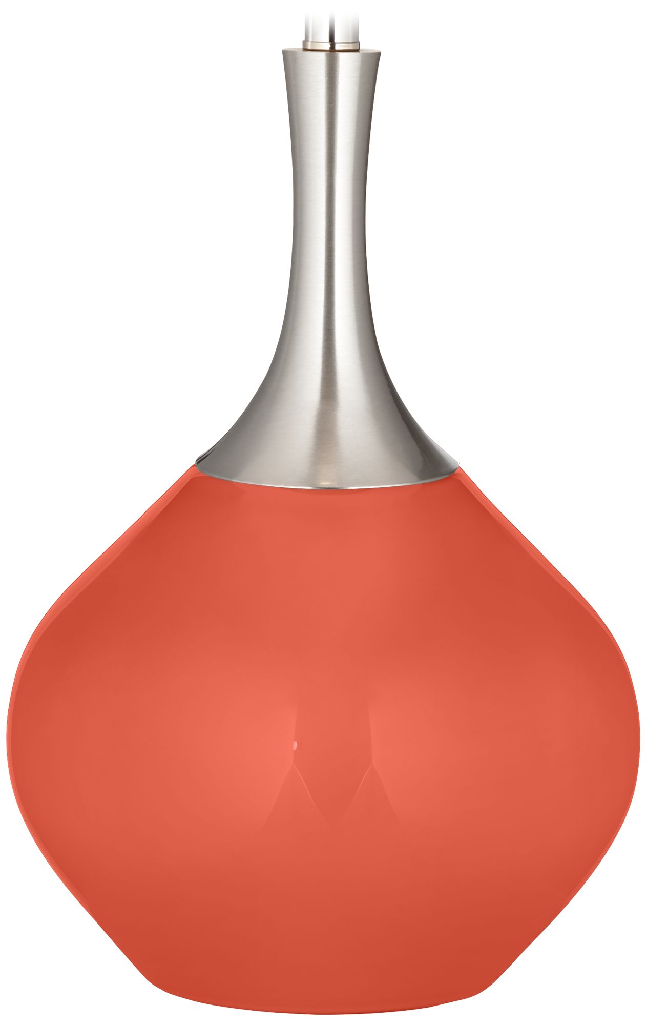 Color Plus Spencer 31" Modern Koi Orange Table Lamp