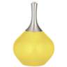 Color Plus Spencer 31&quot; Modern Lemon Twist Yellow Table Lamp