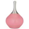 Color Plus Spencer 31&quot; High Modern Glass Haute Pink Table Lamp