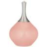Color Plus Spencer Nickel 31&quot; Rustique Coral Pink Table Lamp