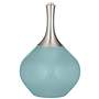 Color Plus Spencer 31&quot; Modern Raindrop Blue Table Lamp