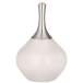 Color Plus Spencer Nickel 31&quot; Modern Glass Smart White Table Lamp