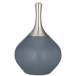 Color Plus Spencer 31&quot; Modern Granite Peak Gray Table Lamp