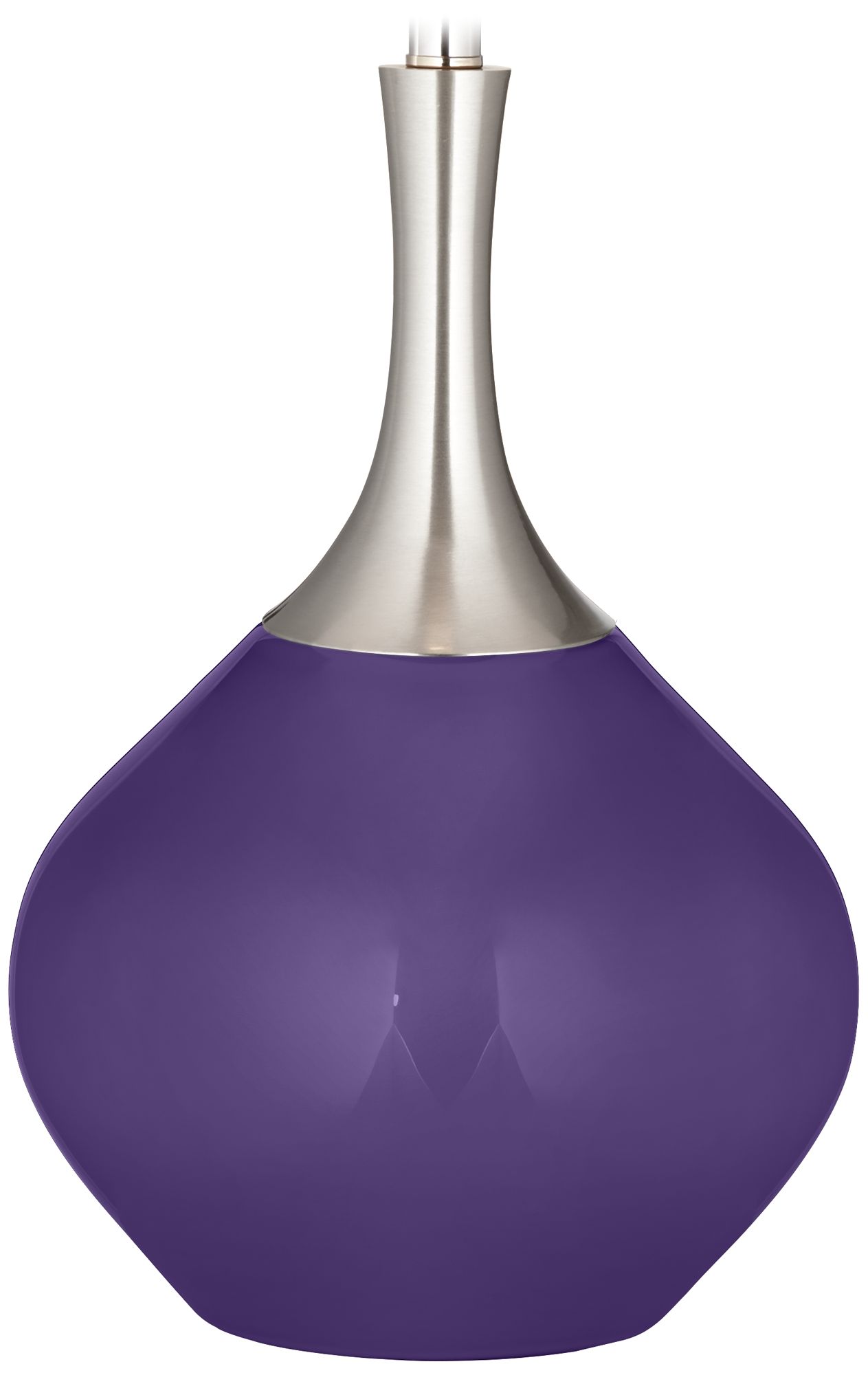 Color Plus Spencer 31" High Modern Glass Izmir Purple Table Lamp