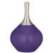 Color Plus Spencer 31&quot; High Modern Glass Izmir Purple Table Lamp