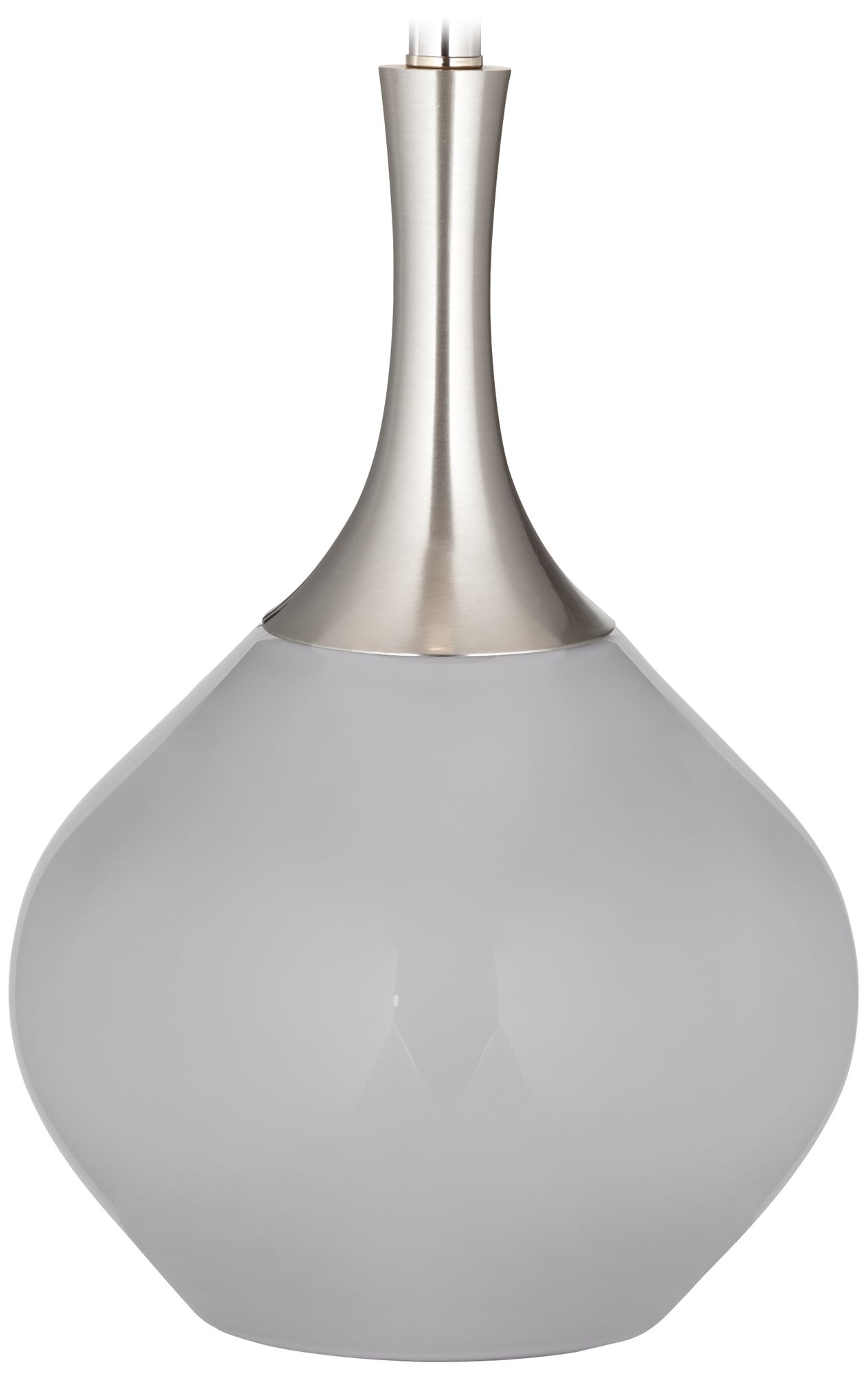 Color Plus Spencer 31" High Modern Glass Swanky Gray Table Lamp