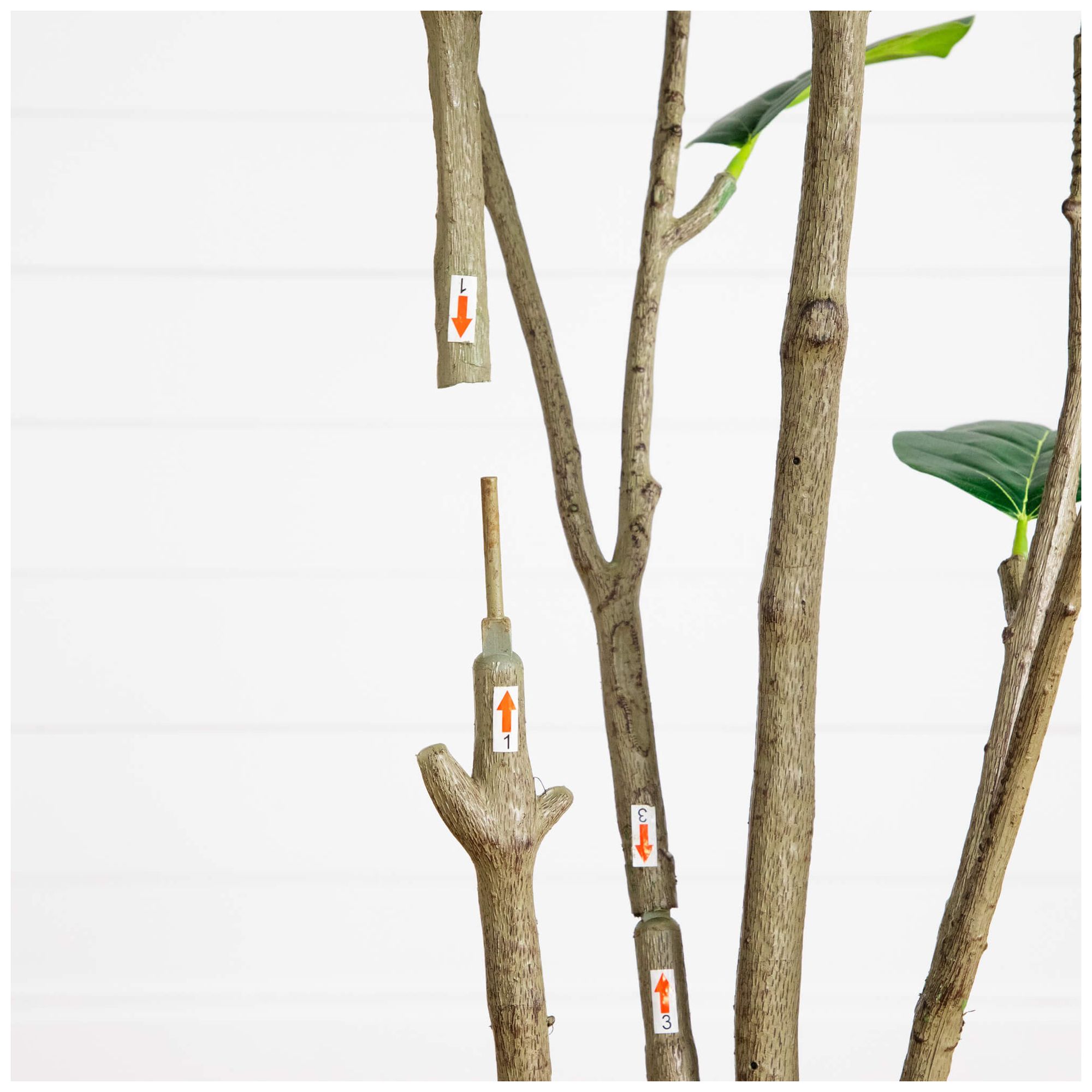 Image 7 7ft. Artificial Minimalist Audrey Ficus Tree more views