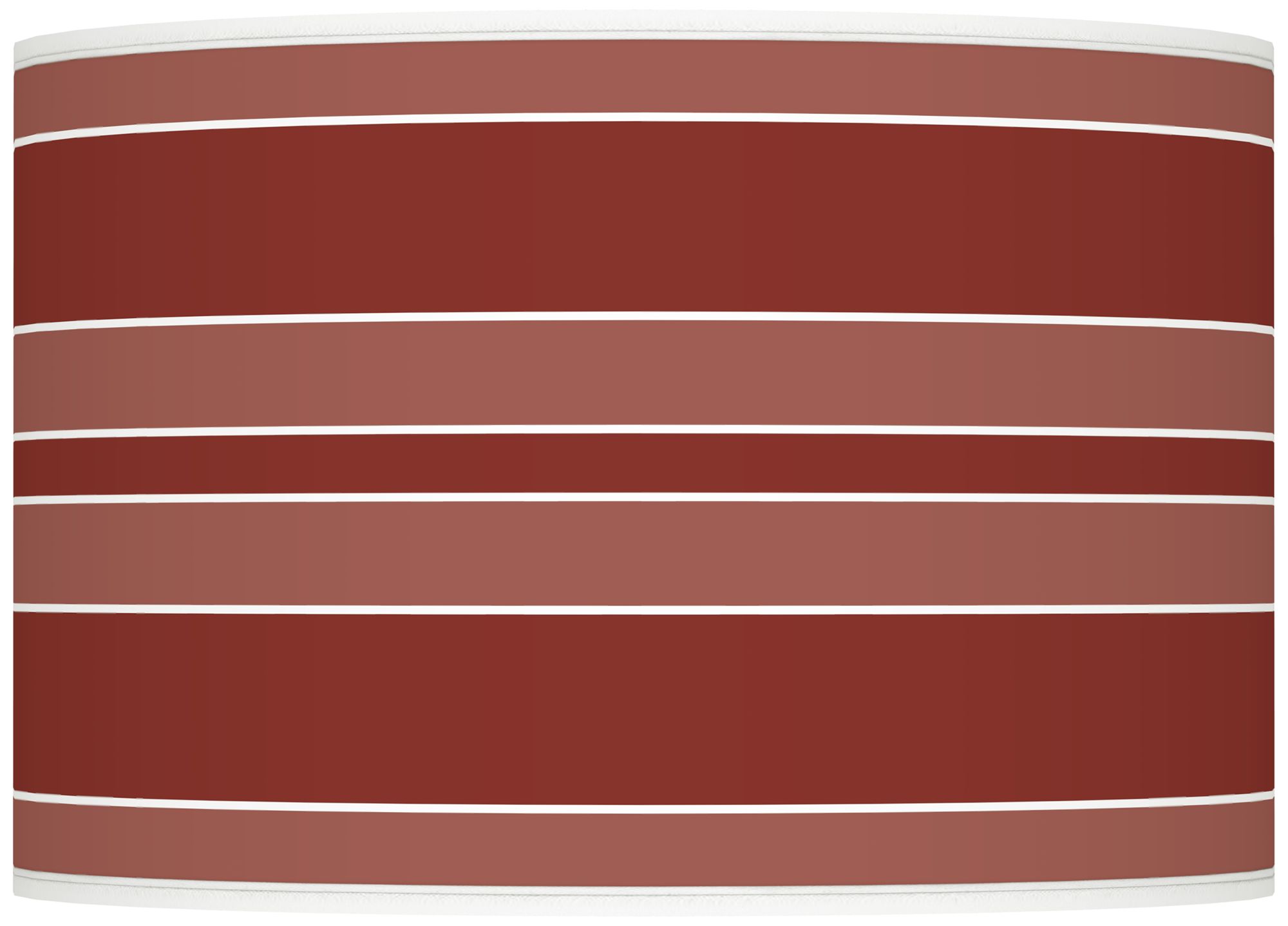 Color Plus Ovo 28 1/2" Bold Stripe Shade Madeira Red Table Lamp