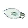 2_7W Equivalent Satco Clear 0.5W LED Non-Dimmable Candelabra more views