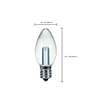 5_7W Equivalent Satco Clear 0.5W LED Non-Dimmable Candelabra more views