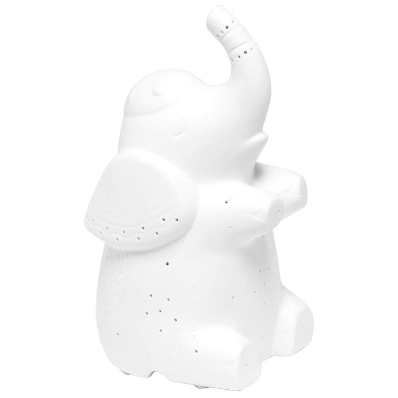 Image 1 8.18" Glowing Gentle Giant Elephant Light, White