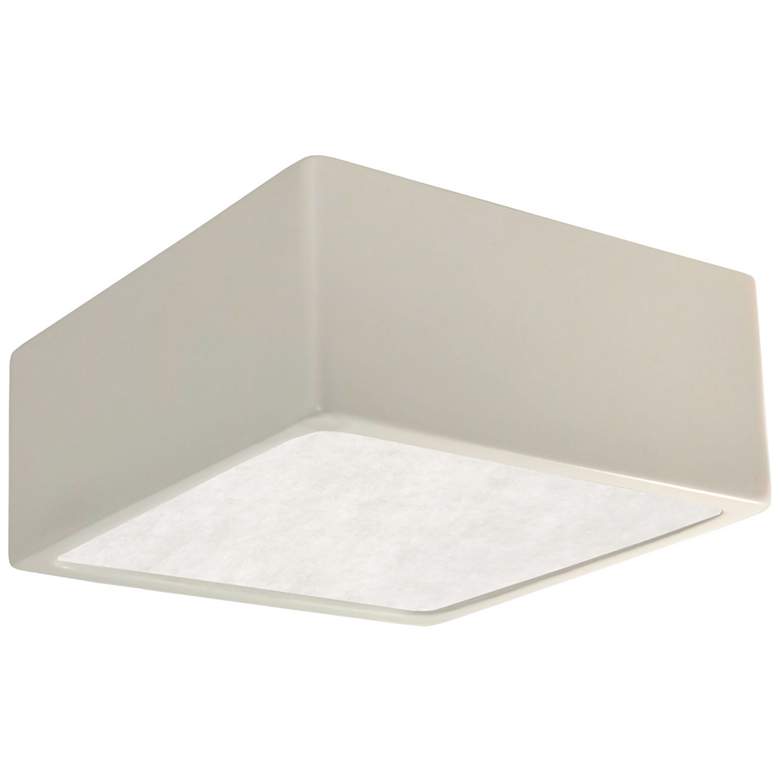 Image 1 8.25" Wide Bisque Square LED Flush Mount