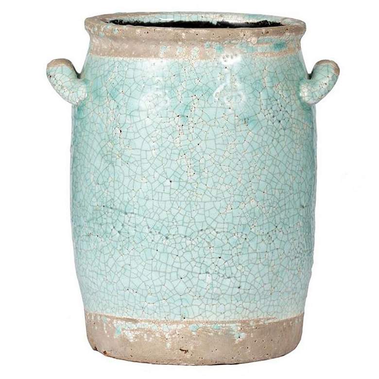 Image 1 8" Candia Ceramic Vase Pale Turquoise - Set of 6