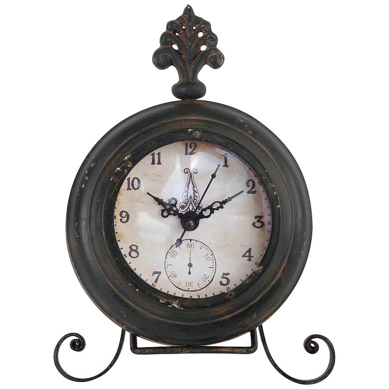 Image 1 8" Dark Bronze Clock