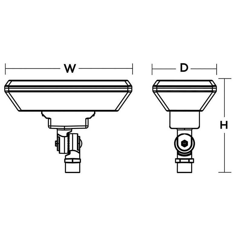 Image 2 8" Outdoor LED Flood - Black more views