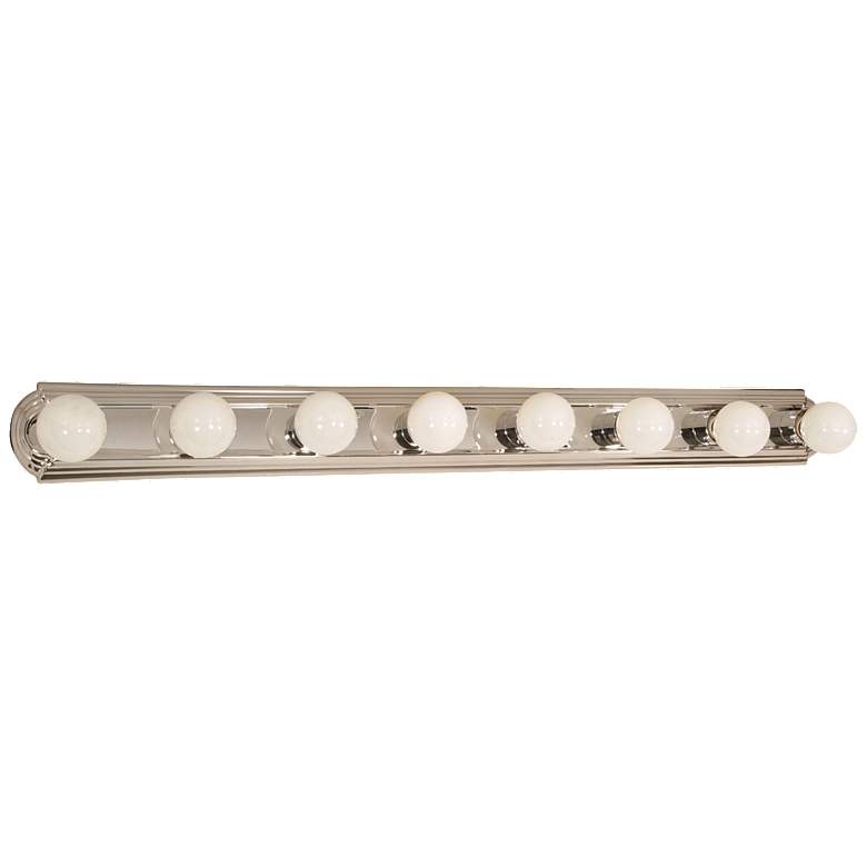 Image 1 8 Light; 48 in.; Vanity; Racetrack Style