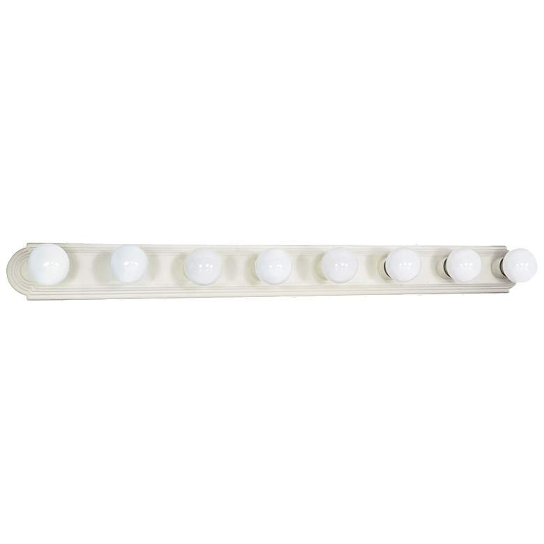 Image 1 8 Light; 48 in.; Vanity; Racetrack Style