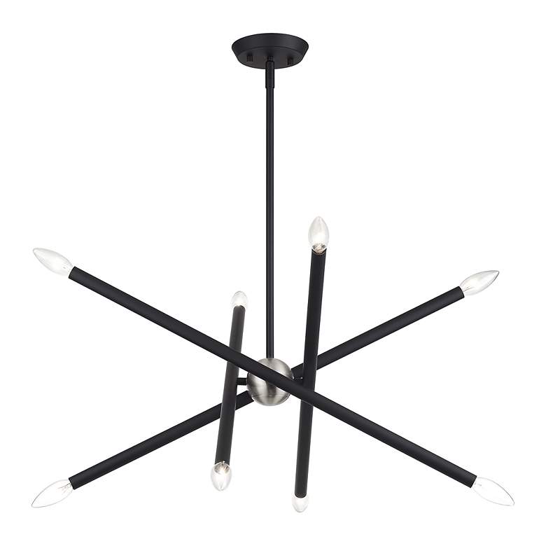 Image 5 8 Light Black Chandelier more views