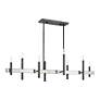 4_8 Light Black Chrome Extra Large Linear Chandelier more views