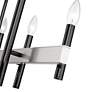 6_8 Light Black Chrome Extra Large Linear Chandelier more views