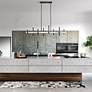7_8 Light Black Chrome Extra Large Linear Chandelier more views