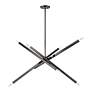 3_8 Light Black Chrome Large Linear Chandelier more views