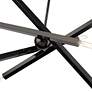 8 Light Black Chrome Large Linear Chandelier