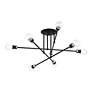 6_8 Light Black Extra Large Semi-Flush with Brushed Nickel Accents more views