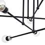 7_8 Light Black Extra Large Semi-Flush with Brushed Nickel Accents more views