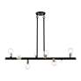 4_8 Light Black Large Chandelier with Brushed Nickel Accents more views