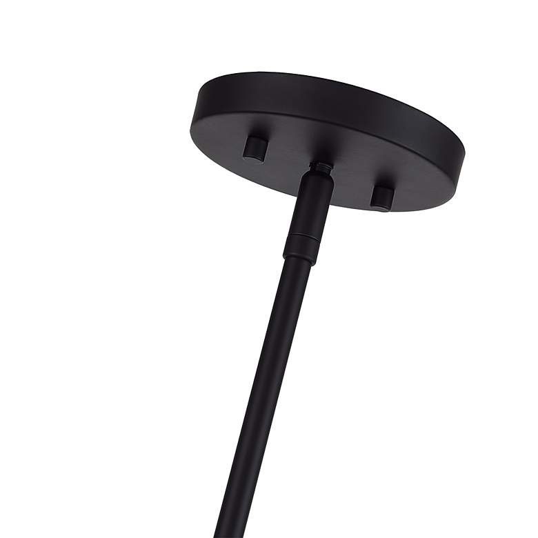 Image 5 8 Light Black Medium Chandelier with Brushed Nickel Accents more views