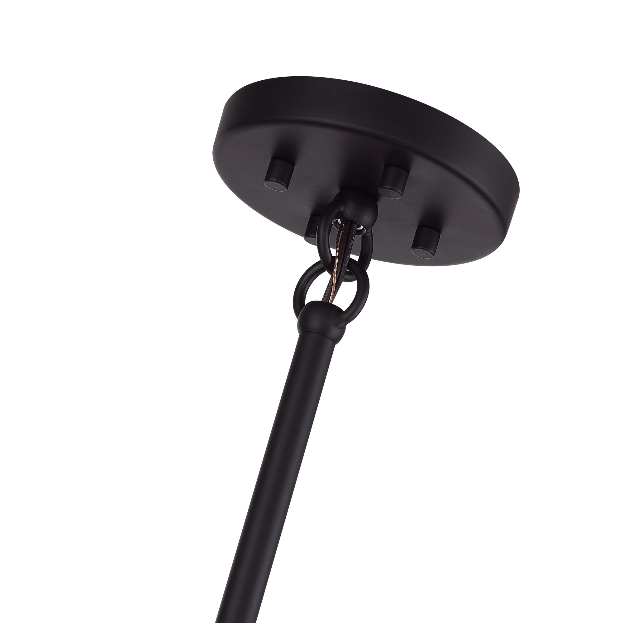 Image 6 8 Light Bronze Large Chandelier with Antique Brass Accents more views