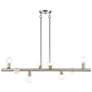 2_8 Light Brushed Nickel Large Chandelier