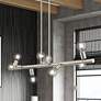 1_8 Light Brushed Nickel Large Chandelier