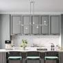 3_8 Light Brushed Nickel Large Chandelier more views