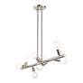 7_8 Light Brushed Nickel Large Chandelier more views