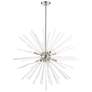 2_8 Light Brushed Nickel Large Foyer Chandelier