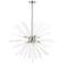 8 Light Brushed Nickel Large Foyer Chandelier