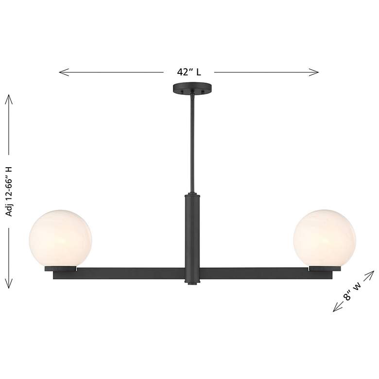 Image 6 8-Light Chandelier in Matte Black more views