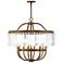 8 Light Hand Painted Palacial Bronze Chandelier