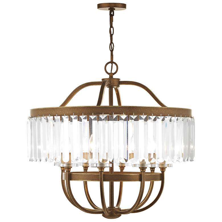 Image 1 8 Light Hand Painted Palacial Bronze Chandelier