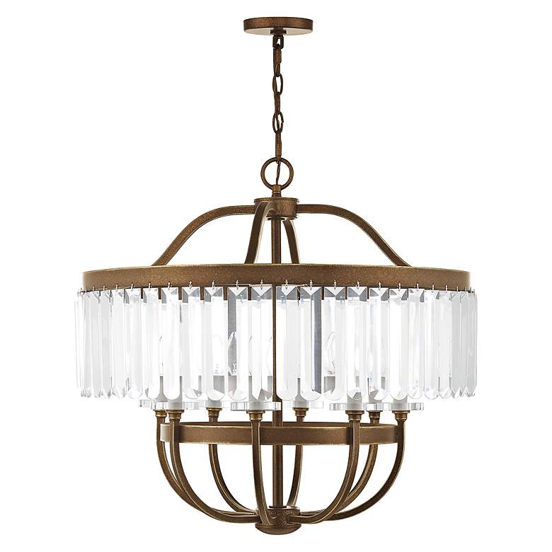 Image 3 8 Light Hand Painted Palacial Bronze Chandelier more views