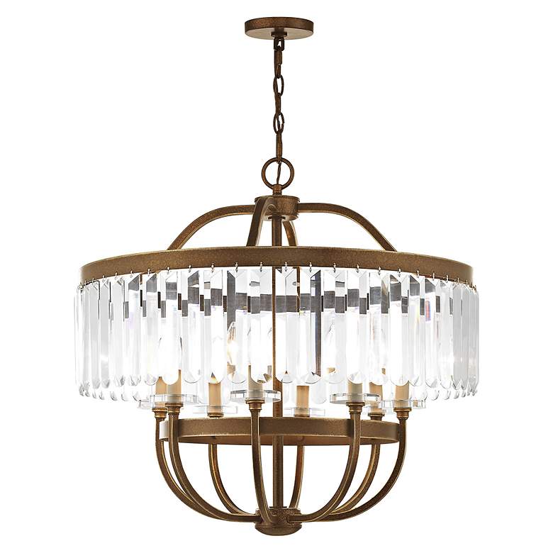 Image 4 8 Light Hand Painted Palacial Bronze Chandelier more views