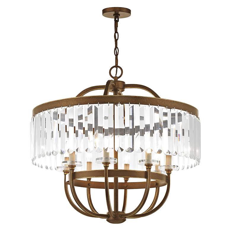 Image 5 8 Light Hand Painted Palacial Bronze Chandelier more views