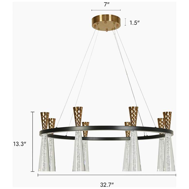 Image 2 8-Light LED Chandelier more views
